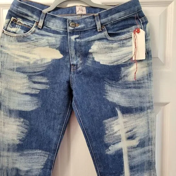 Joie jeans Nwt Acid wash blue jeans Straight Leg size 29 5 pockets jeans - Picture 2 of 7